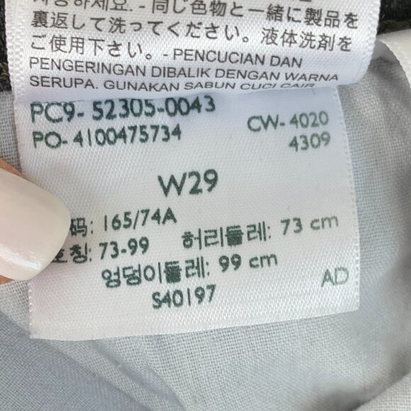 Levi's Wedgie Skinny Button Fly Jeans - Black Wash - Size 29 - Picture 9 of 10